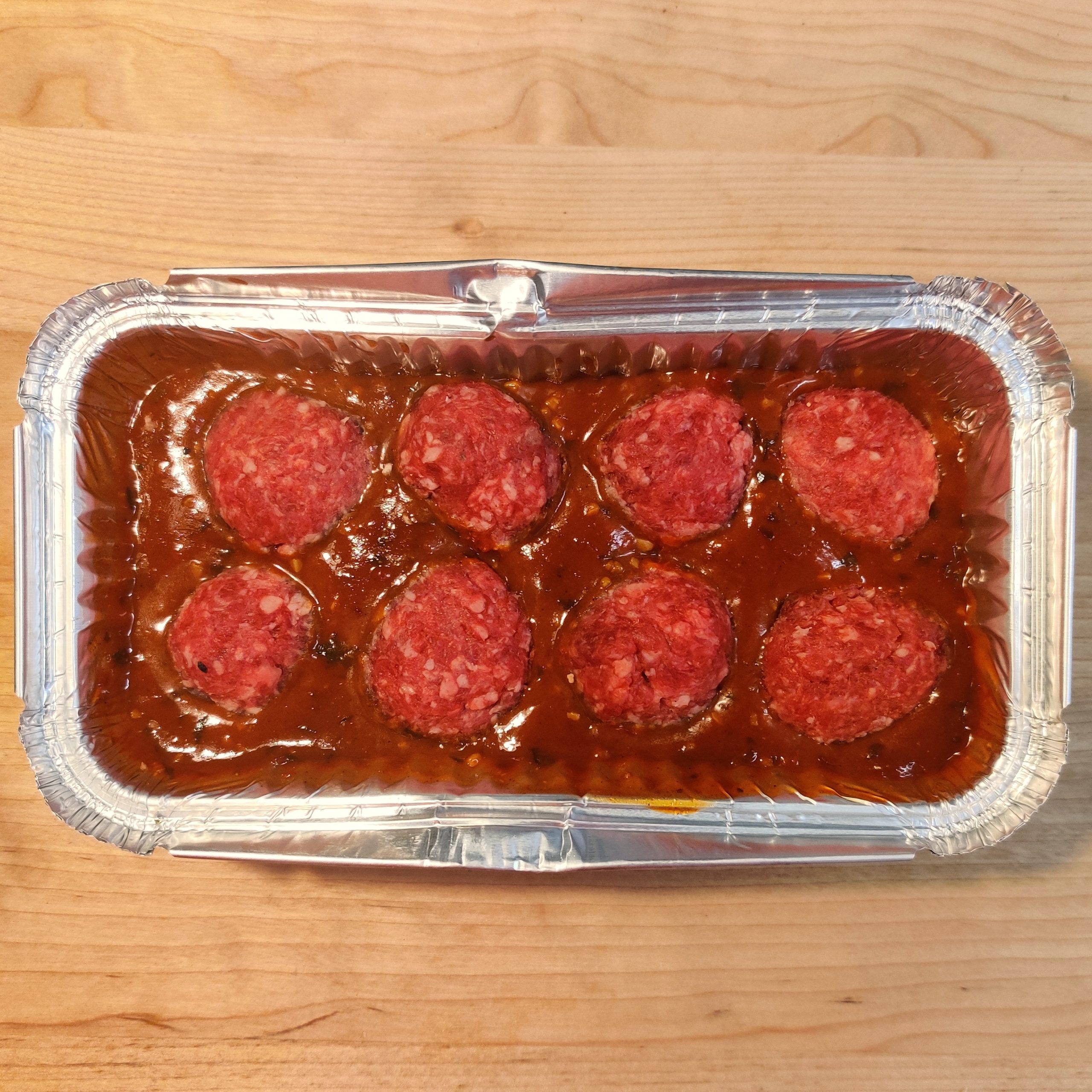 Tray of 8 meatballs